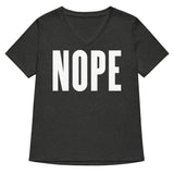 Nope Women's V-Neck Tee