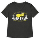 If Life Gives You Lemons Women's V-Neck Tee