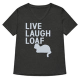 Live Laugh Loaf Women's V-Neck Tee