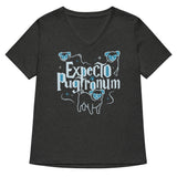 Expecto Pugtronum Women's V-Neck Tee