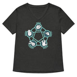 Rock Paper Scissors Lizard Spock Women's V-Neck Tee
