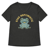 Stay Hoptimistic Women's V-Neck Tee