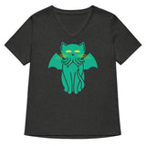 Cathulhu Women's V-Neck Tee