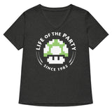 Life Of The Party Women's V-Neck Tee