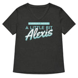 A Little Bit Alexis Women's V-Neck Tee