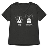 Batdog Women's V-Neck Tee