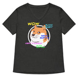 Doge Shirt Women's V-Neck Tee