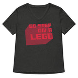 Go Step On A Lego Women's V-Neck Tee
