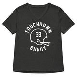 Touchdown Bundy Women's V-Neck Tee