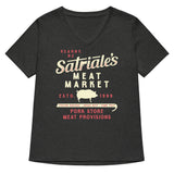 Satriale's Meat Market Women's V-Neck Tee