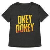 Okey Dokey Women's V-Neck Tee