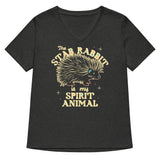 The Stab Rabbit Is My Spirit Animal Women's V-Neck Tee