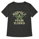 Respect Your Elders Women's V-Neck Tee