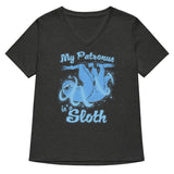 My Patronus Is A Sloth Women's V-Neck Tee