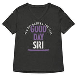 Good Day Sir! Women's V-Neck Tee