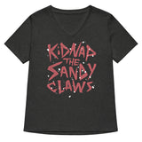 Kidnap The Sandy Claws Women's V-Neck Tee