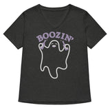 Boozin' Women's V-Neck Tee