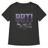 Bat! Women's V-Neck Tee