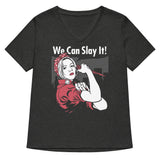 We Can Slay It! Women's V-Neck Tee
