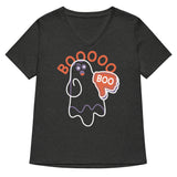 Ghost Boo Women's V-Neck Tee