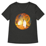 Autumn Ghosts Women's V-Neck Tee