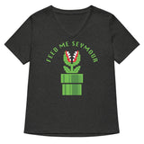 Feed Me Seymour Women's V-Neck Tee