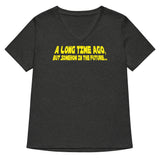 A Long Time Ago, But Somehow In The Future Women's V-Neck Tee