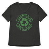 I Support Recycling Women's V-Neck Tee