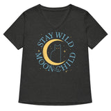 Stay Wild Moon Child Women's V-Neck Tee