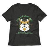Dog Of Mischief Women's V-Neck Tee