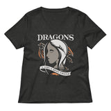 Dragons Are A Girl's Best Friend Women's V-Neck Tee