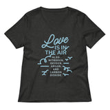 Love Is In The Air Women's V-Neck Tee