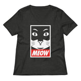 Meow Women's V-Neck Tee
