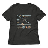 Pugthagorean Theorem Women's V-Neck Tee