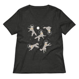 Wolves In Space Women's V-Neck Tee