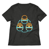 Rock Paper Scissors Paws Women's V-Neck Tee