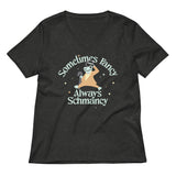 Sometimes Fancy Always Schmancy Women's V-Neck Tee