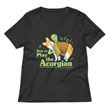 How To Play The Acorgian Women's V-Neck Tee