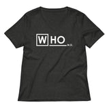 Who MD Women's V-Neck Tee