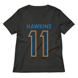 Hawkins 11 Women's V-Neck Tee