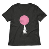 Bubble Moon Women's V-Neck Tee