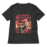 December & Dragons Women's V-Neck Tee