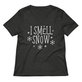 I Smell Snow Women's V-Neck Tee