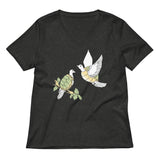 Two Turtle Doves Women's V-Neck Tee