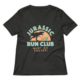 Jurassic Run Club Women's V-Neck Tee