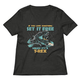 If You Love Something Set It Free Women's V-Neck Tee