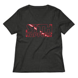 Sith Happens Women's V-Neck Tee