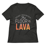 The Floor Is Lava Women's V-Neck Tee