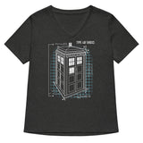 Type 40 Tardis Women's V-Neck Tee