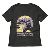 Wakanda Wildlife Reserve Women's V-Neck Tee
